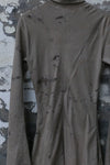 Mutedance 24 Autumn and Winter Flower Dye Wool Shirt MD-MD24FW71-CELADON
